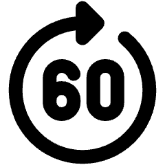 Go Forward 60 Control Icon from Ultimate Bold Set