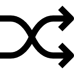 Shuffle Play Arrow Icon from Nova Line Set