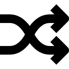 Shuffle Play Arrow Icon from Nova Solid Set