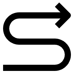 Zigzag Arrow 1 Icon from Nova Line Set