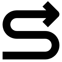 Zigzag Arrow 1 Icon from Nova Solid Set