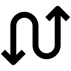 Zigzag Arrow 2 Icon from Nova Line Set