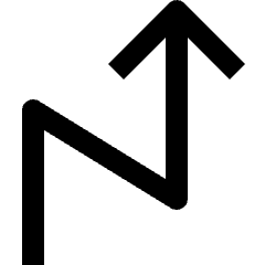 Zigzag Arrow 3 Icon from Nova Line Set