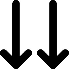 Double Line Arrow Down Icon from Core Solid Set