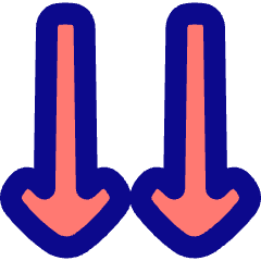 Double Line Arrow Down Icon from Plump Pop Set