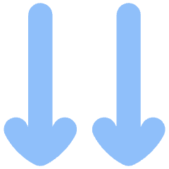 Double Line Arrow Down Icon from Flex Flat Set