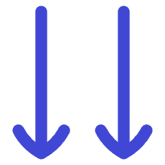 Double Line Arrow Down Icon from Flex Duo Set