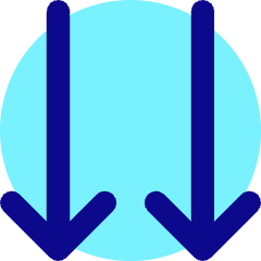 Double Line Arrow Down Icon from Core Pop Set