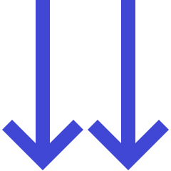 Double Line Arrow Down Icon from Sharp Duo Set