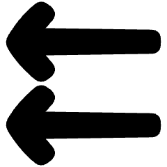 Double Line Arrow Left Icon from Plump Solid Set