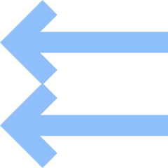 Double Line Arrow Left Icon from Sharp Flat Set