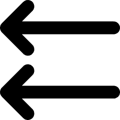 Double Line Arrow Left Icon from Core Solid Set
