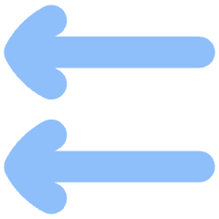 Double Line Arrow Left Icon from Flex Flat Set