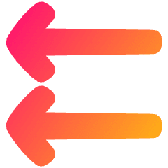 Double Line Arrow Left Icon from Plump Gradient Set