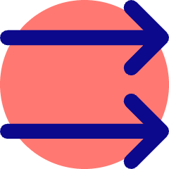 Double Line Arrow Right Icon from Core Pop Set