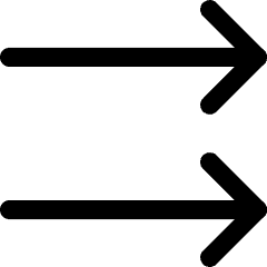 Double Line Arrow Right Icon from Core Line Set