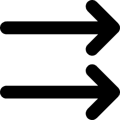 Double Line Arrow Right Icon from Core Solid Set