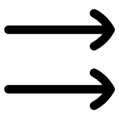 Double Line Arrow Right Icon from Flex Line Set