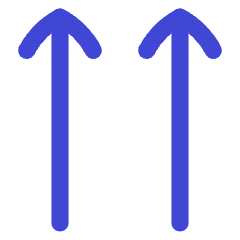 Double Line Arrow Up Icon from Flex Duo Set