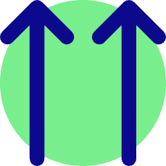 Double Line Arrow Up Icon from Core Pop Set