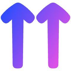 Double Line Arrow Up Icon from Plump Gradient Set