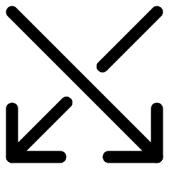 Line Arrow Crossover Down Icon from Core Line Set