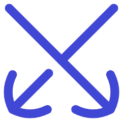 Line Arrow Crossover Down Icon from Flex Duo Set