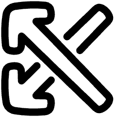 Line Arrow Crossover Left Icon from Plump Line Set