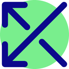 Line Arrow Crossover Left Icon from Core Pop Set