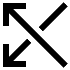 Line Arrow Crossover Left Icon from Sharp Line Set