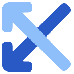 Line Arrow Crossover Left Icon from Plump Flat Set