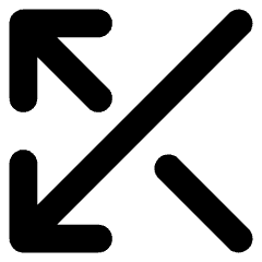 Line Arrow Crossover Left Icon from Core Solid Set