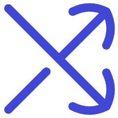 Line Arrow Crossover Right Icon from Flex Duo Set