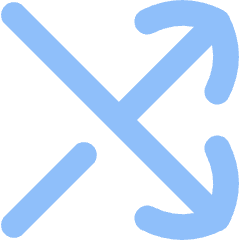 Line Arrow Crossover Right Icon from Flex Flat Set