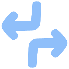 Line Arrow Dodge 1 Icon from Plump Flat Set