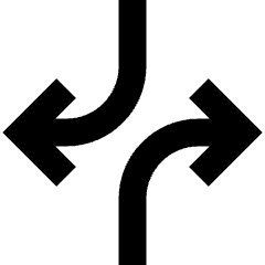 Line Arrow Dodge 1 Icon from Sharp Remix Set