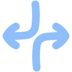 Line Arrow Dodge 1 Icon from Flex Flat Set