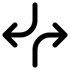 Line Arrow Dodge 1 Icon from Core Line Set