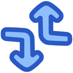 Line Arrow Dodge 2 Icon from Plump Duo Set