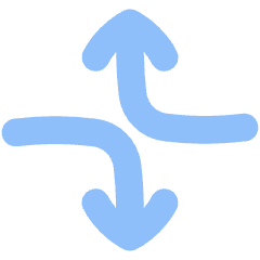 Line Arrow Dodge 2 Icon from Flex Flat Set