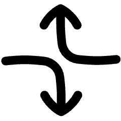 Line Arrow Dodge 2 Icon from Flex Line Set