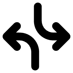 Line Arrow Dodge 3 Icon from Core Solid Set