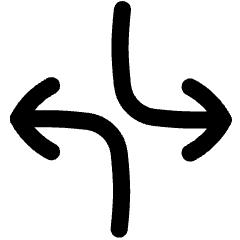 Line Arrow Dodge 3 Icon from Flex Line Set