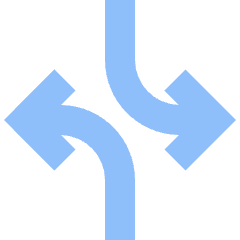 Line Arrow Dodge 3 Icon from Sharp Flat Set