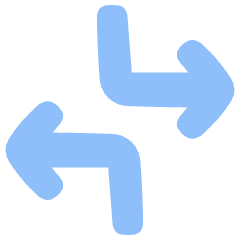 Line Arrow Dodge 3 Icon from Plump Flat Set