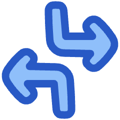 Line Arrow Dodge 3 Icon from Plump Duo Set