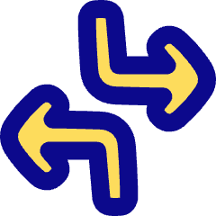 Line Arrow Dodge 3 Icon from Plump Pop Set