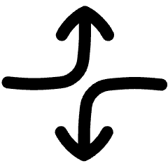 Line Arrow Dodge 4 Icon from Flex Line Set