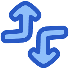 Line Arrow Dodge 4 Icon from Plump Duo Set