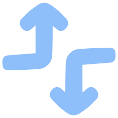 Line Arrow Dodge 4 Icon from Plump Flat Set
